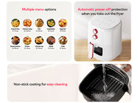 itel vip 5L Temperature Control Oil-free Air Fryer (IAF-001) Airfryer & FREE GIFT